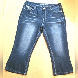 Rhythm in Blues Women's Denim Capri Jeans Size 14